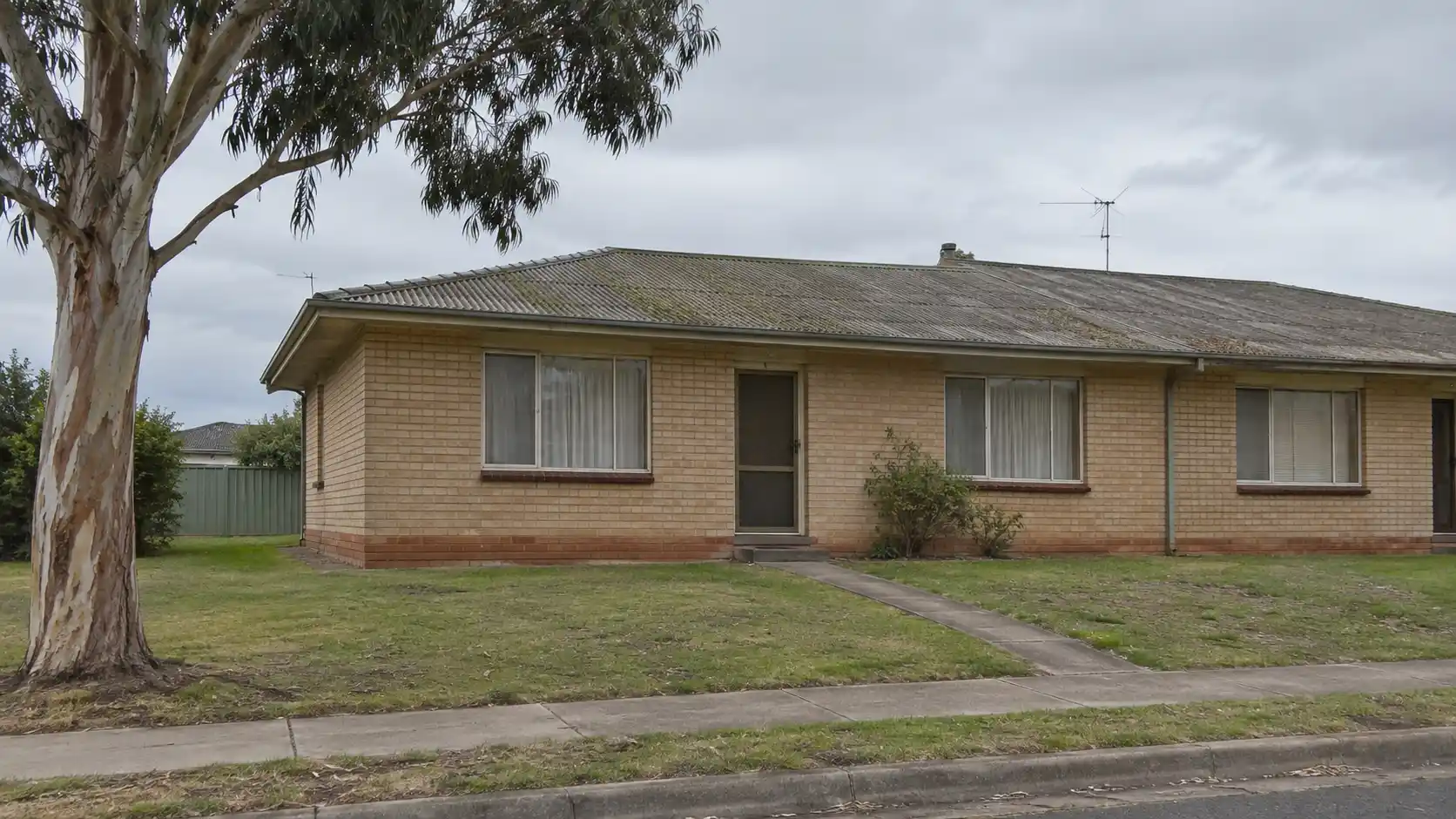 Asbestos cement roof before removal, Elizabeth