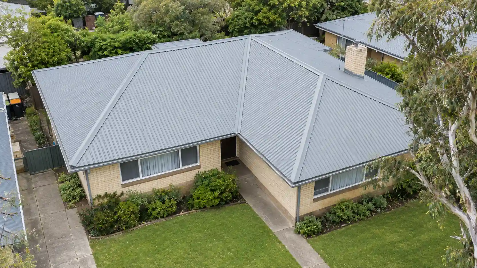 New Surfmist Colorbond roof